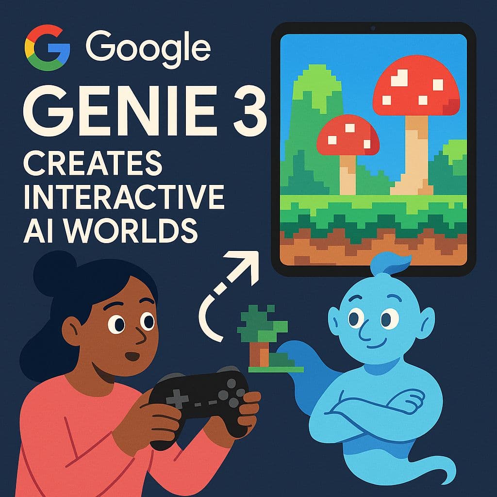 Google's Genie 3 Creates Interactive AI Worlds